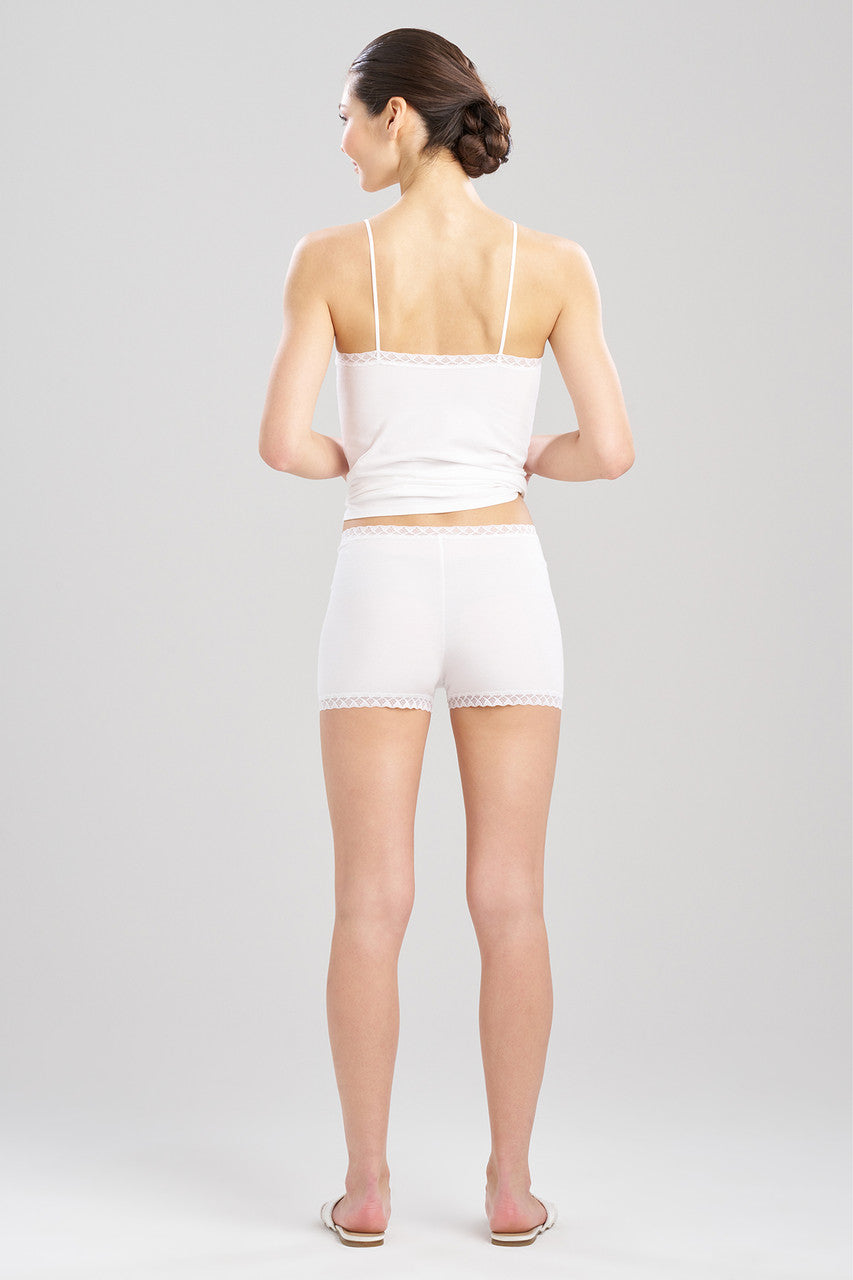 NATORI Buy Bliss Cotton Shorts in White Online