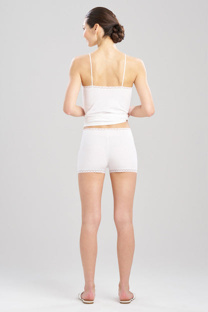 NATORI Buy Bliss Cotton Shorts in White Online