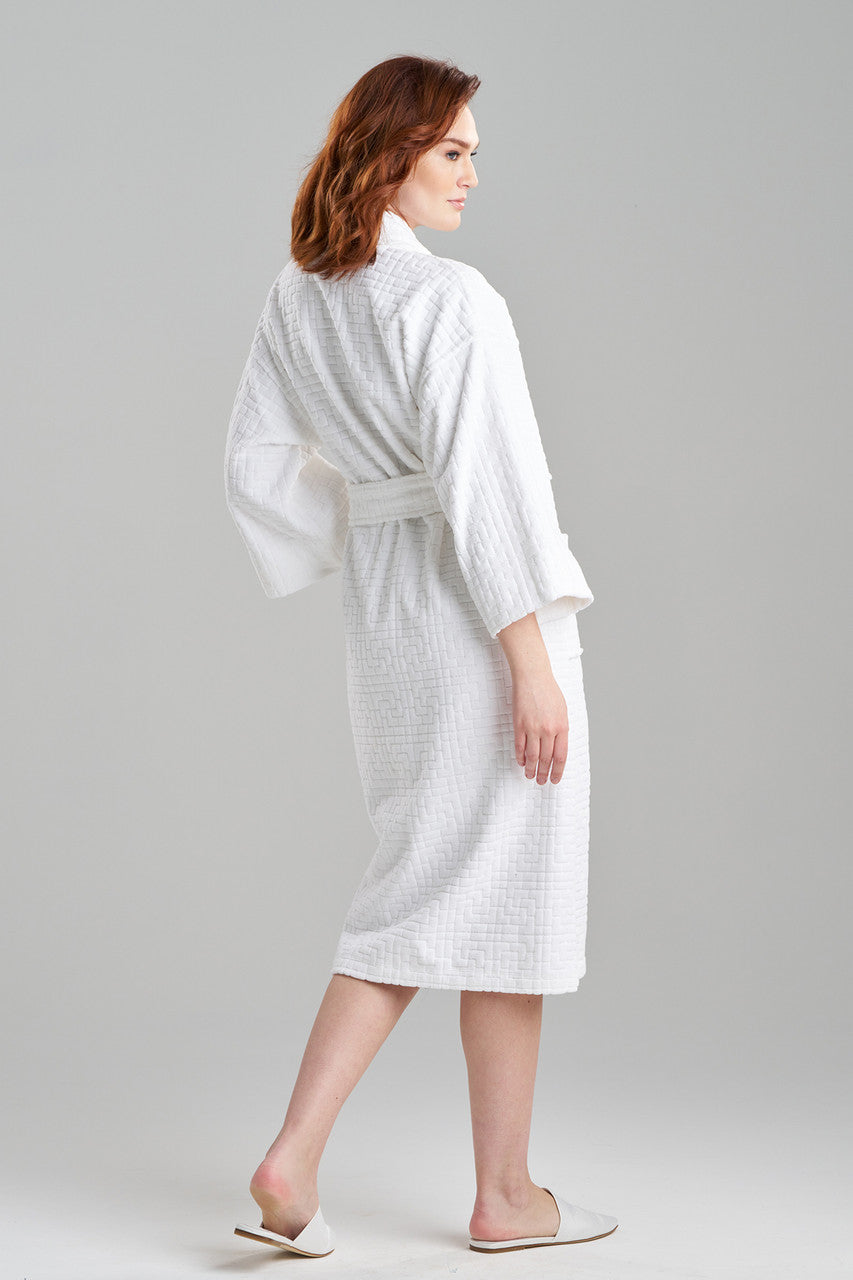 NATORI Buy Maze Spa Robe in White Online