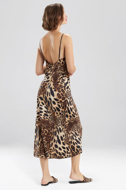 NATORI Buy Luxe Leopard Gown in Chestnut Online