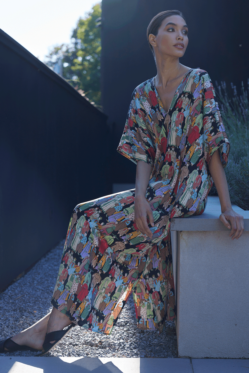 NATORI Buy Dynasty Caftan in Black Online