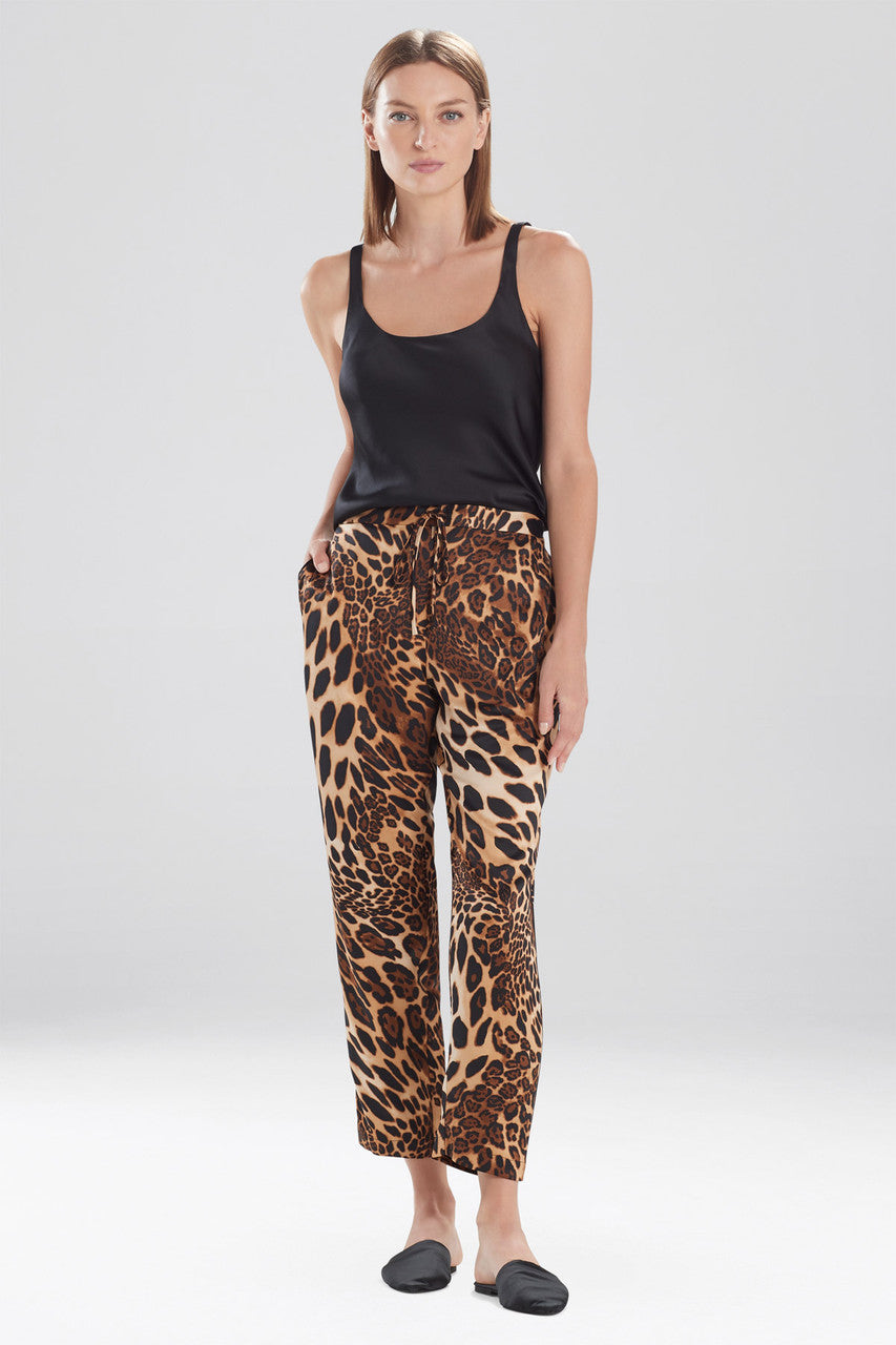 NATORI Buy Luxe Leopard Pants in Chestnut Online