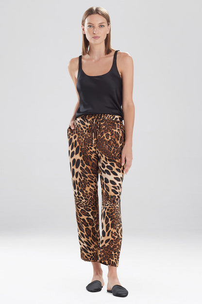 NATORI Buy Luxe Leopard Pants in Chestnut Online