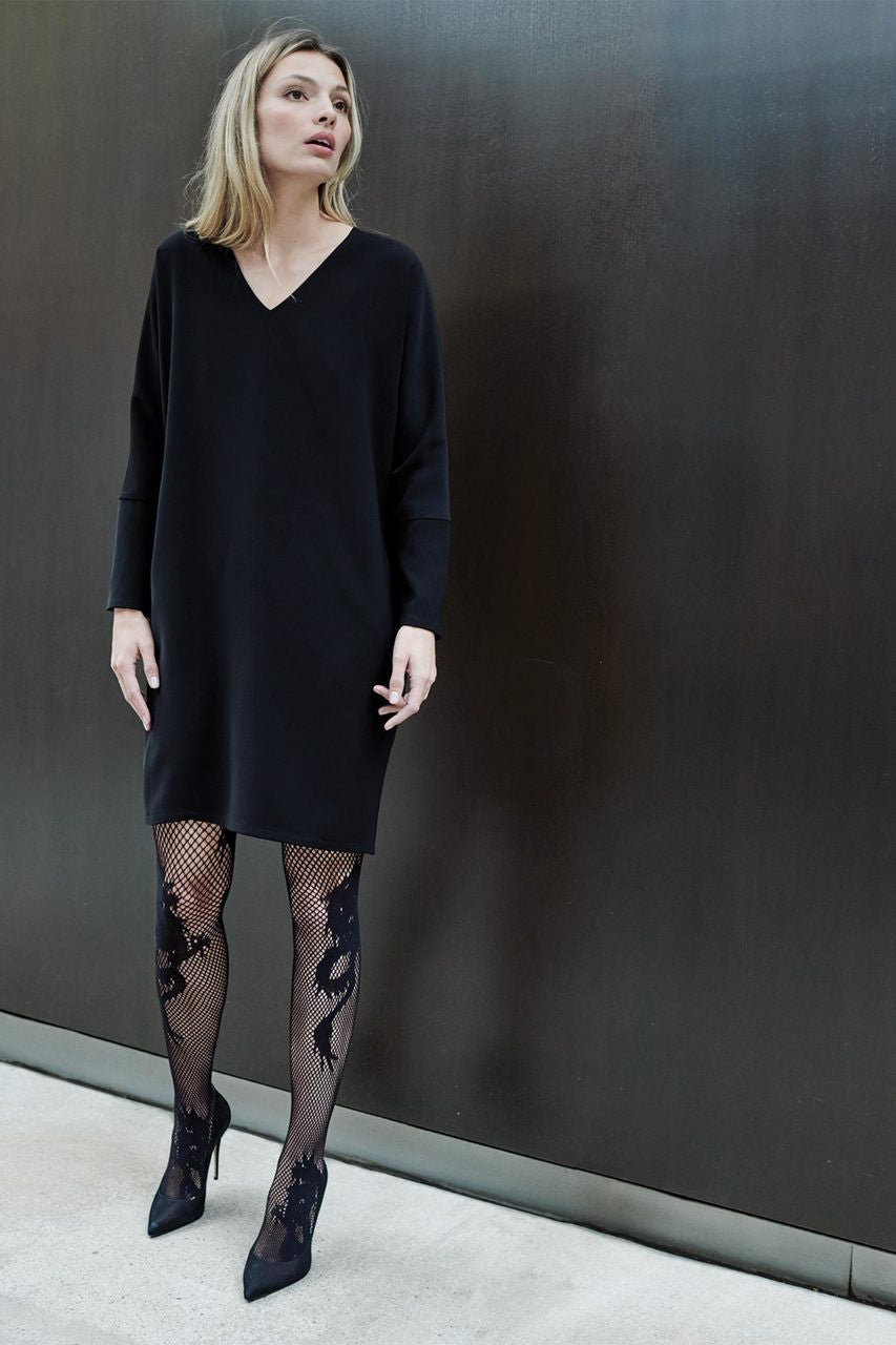 NATORI Buy Dragon Toss Net Tights in Black Online
