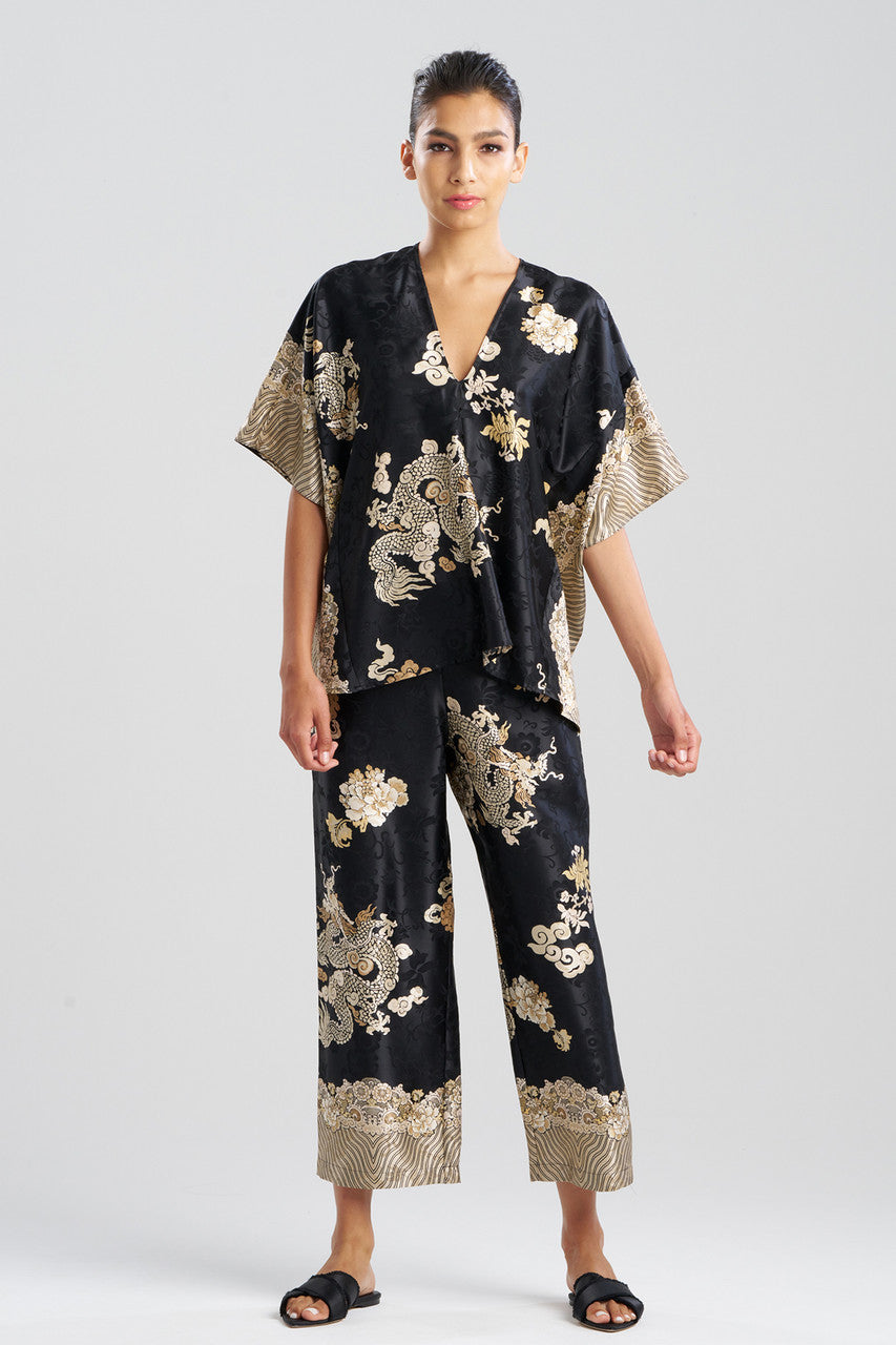 NATORI Buy Imperial Dragon Jacquard PJ in Black Online