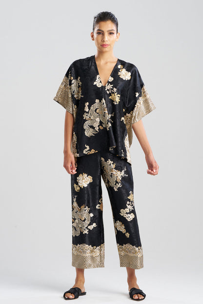 NATORI Buy Imperial Dragon Jacquard PJ in Black Online
