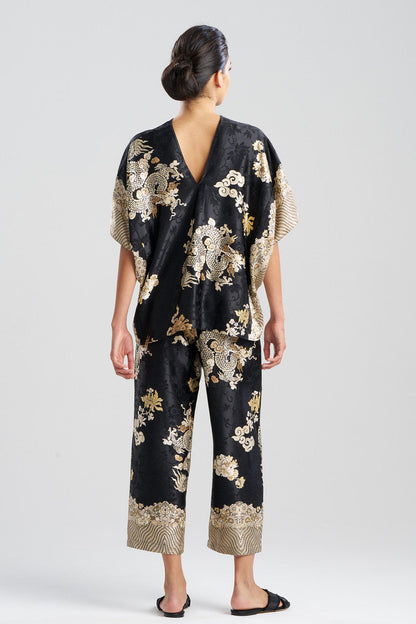 NATORI Buy Imperial Dragon Jacquard PJ in Black Online