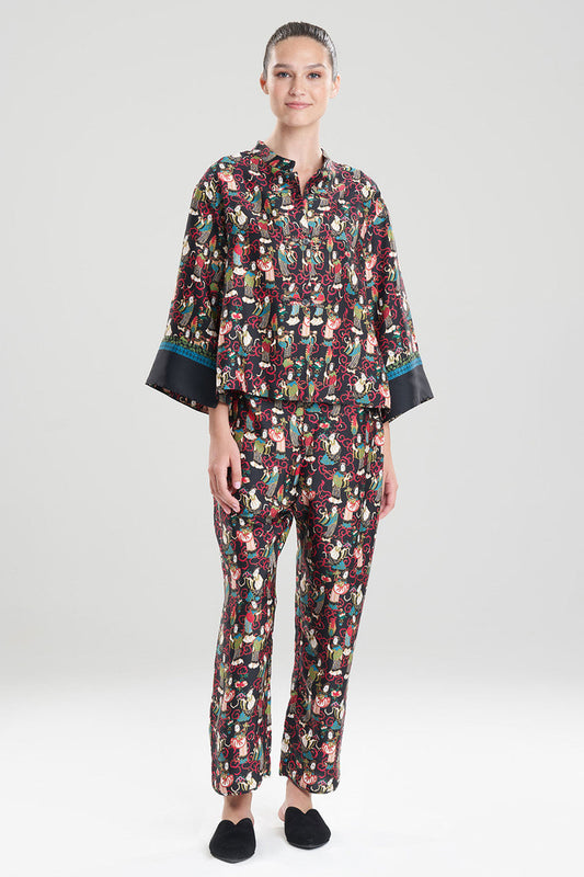 NATORI Buy Tea Garden PJ in Black Multi Online
