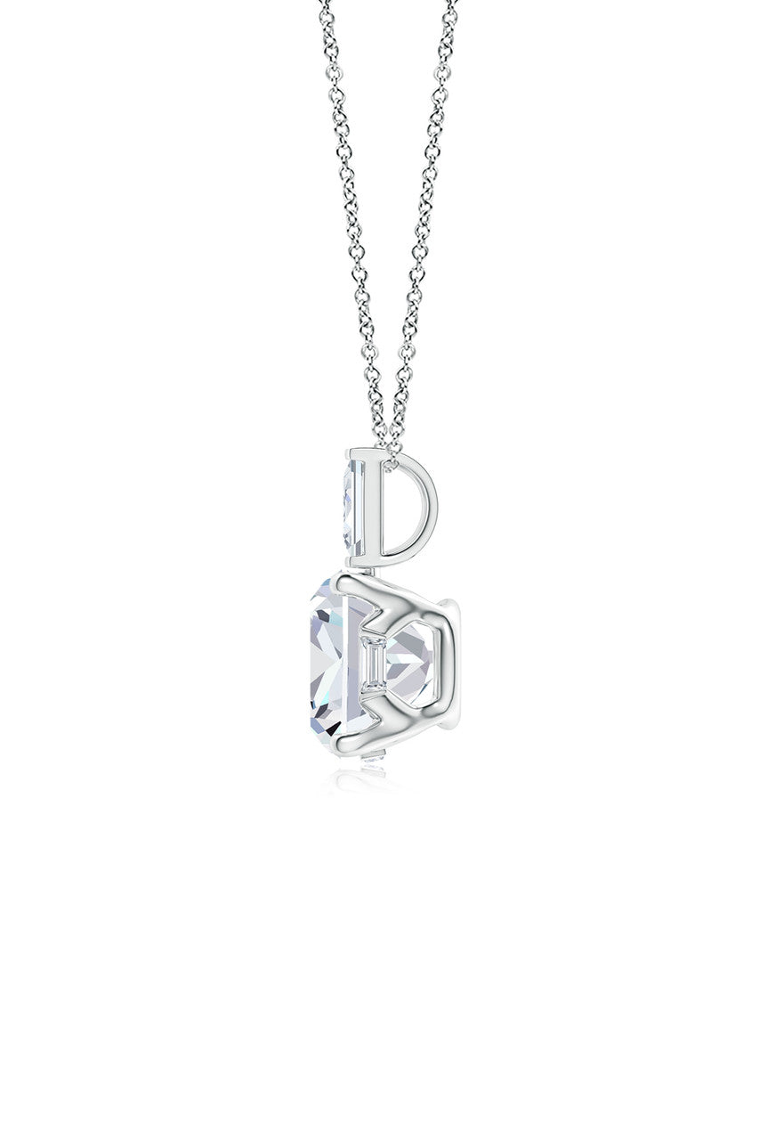 NATORI Buy Orient Express Lab-Grown 14K Gold & Cushion Diamond Pendant Necklace in 14K White Gold Online