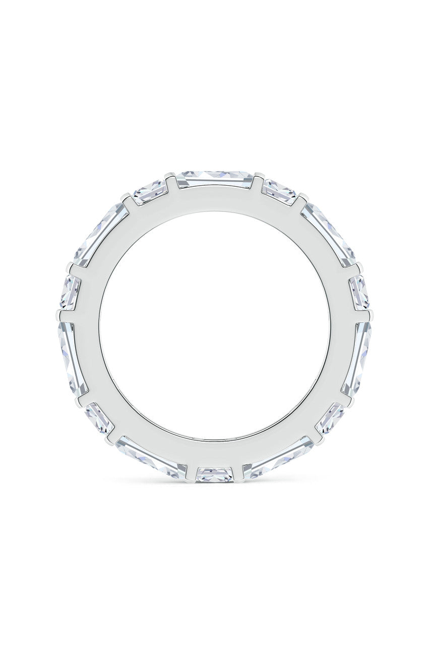 NATORI Buy Orient Express Lab-Grown 14K Gold Baguette & Cushion Diamond Eternity Band in 14K White Gold Online