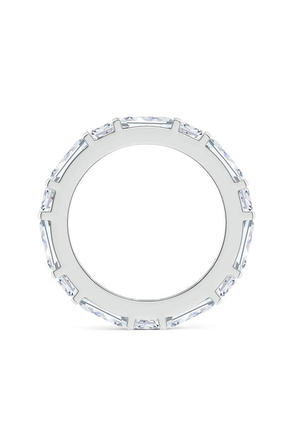 NATORI Buy Orient Express Lab-Grown 14K Gold Baguette & Cushion Diamond Eternity Band in 14K White Gold Online