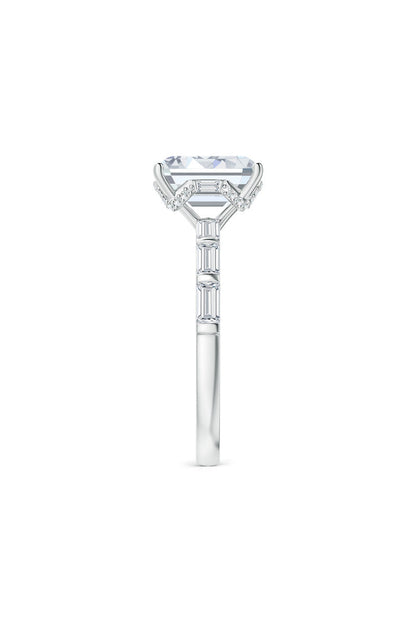 NATORI Buy Orient Express Lab-Grown 14K Gold & Emerald Cut Diamond Solitaire Ring in 14K White Gold Online