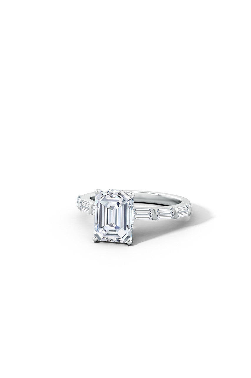 NATORI Buy Orient Express Lab-Grown 14K Gold & Emerald Cut Diamond Solitaire Ring in 14K White Gold Online