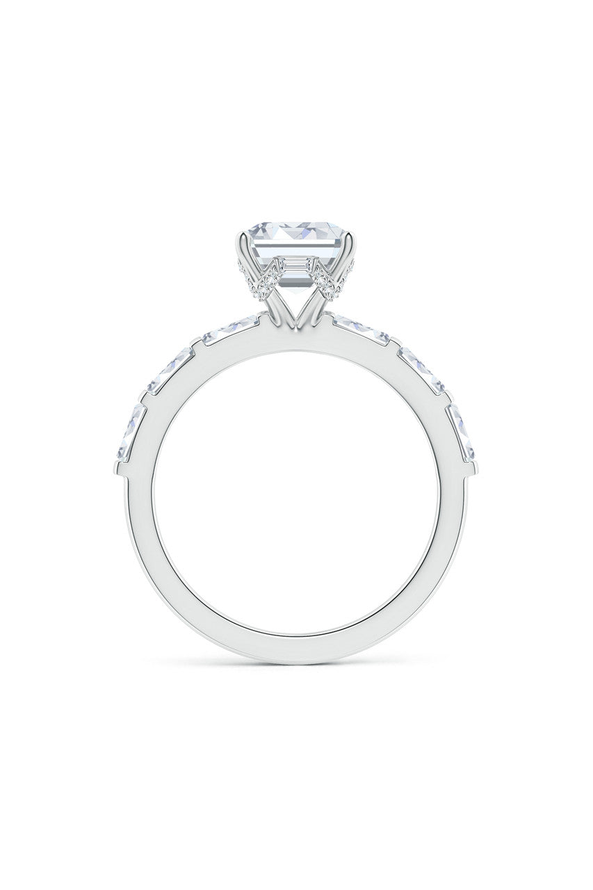 NATORI Buy Orient Express Lab-Grown 14K Gold & Emerald Cut Diamond Solitaire Ring in 14K White Gold Online