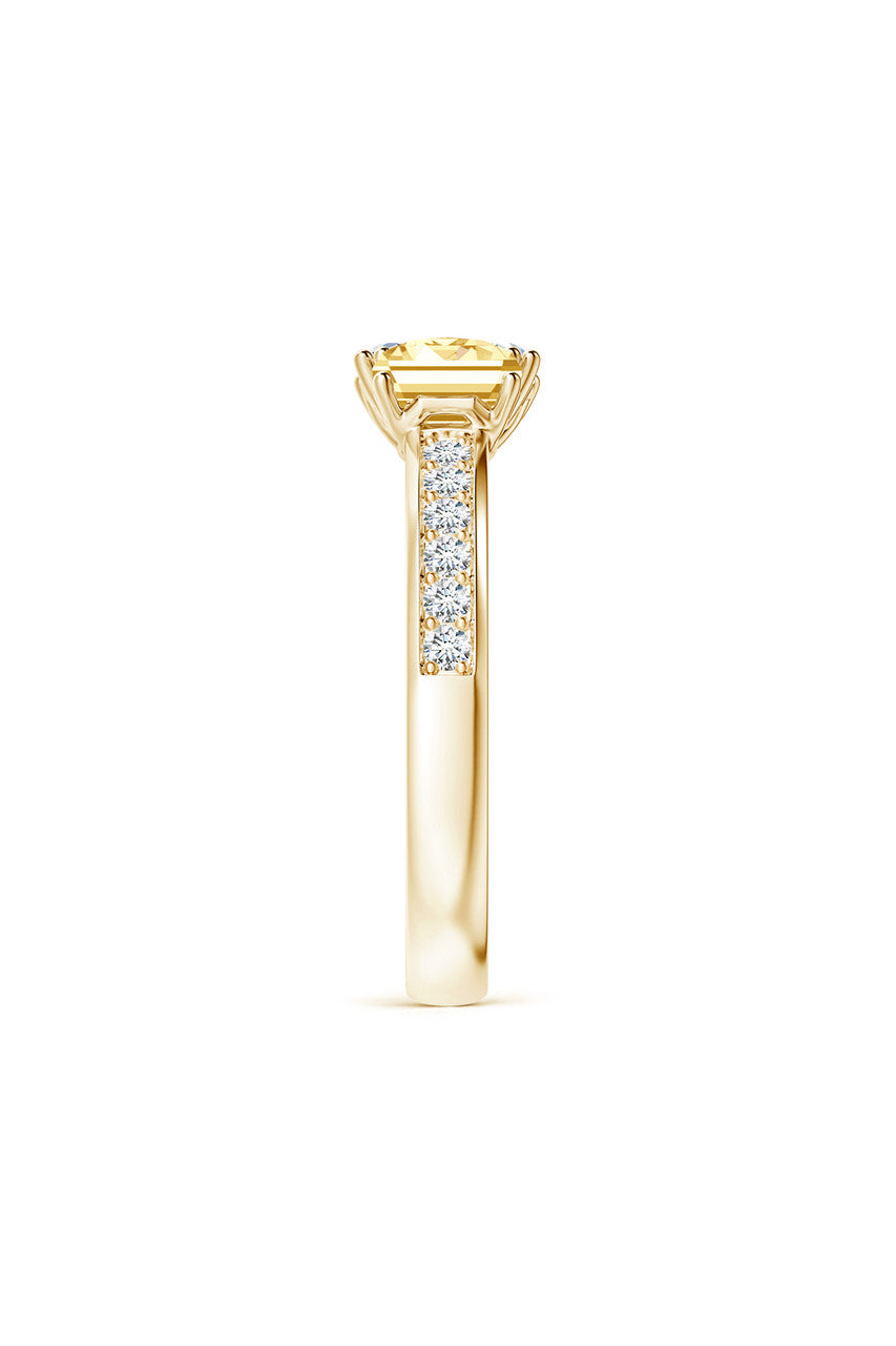 NATORI Buy Orient Express Lab-Grown 14K Gold with White & Yellow Diamond Two Stone Ring in 14K Yellow Gold Online