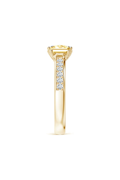 NATORI Buy Orient Express Lab-Grown 14K Gold with White & Yellow Diamond Two Stone Ring in 14K Yellow Gold Online