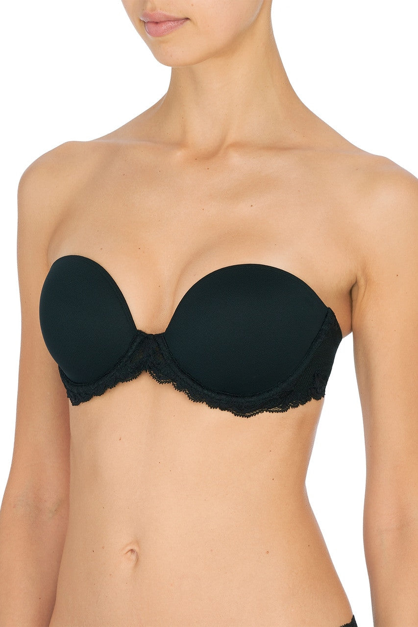 NATORI Buy Feathers Strapless Bra in Black Online