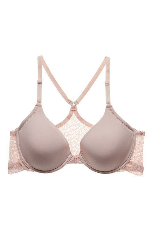 NATORI Buy Lush Front Close Contour Underwire Bra in Rose Beige/Warm White Online