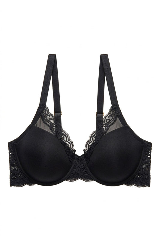 NATORI Buy Feathers Full Figure Contour Underwire Bra in Black Online