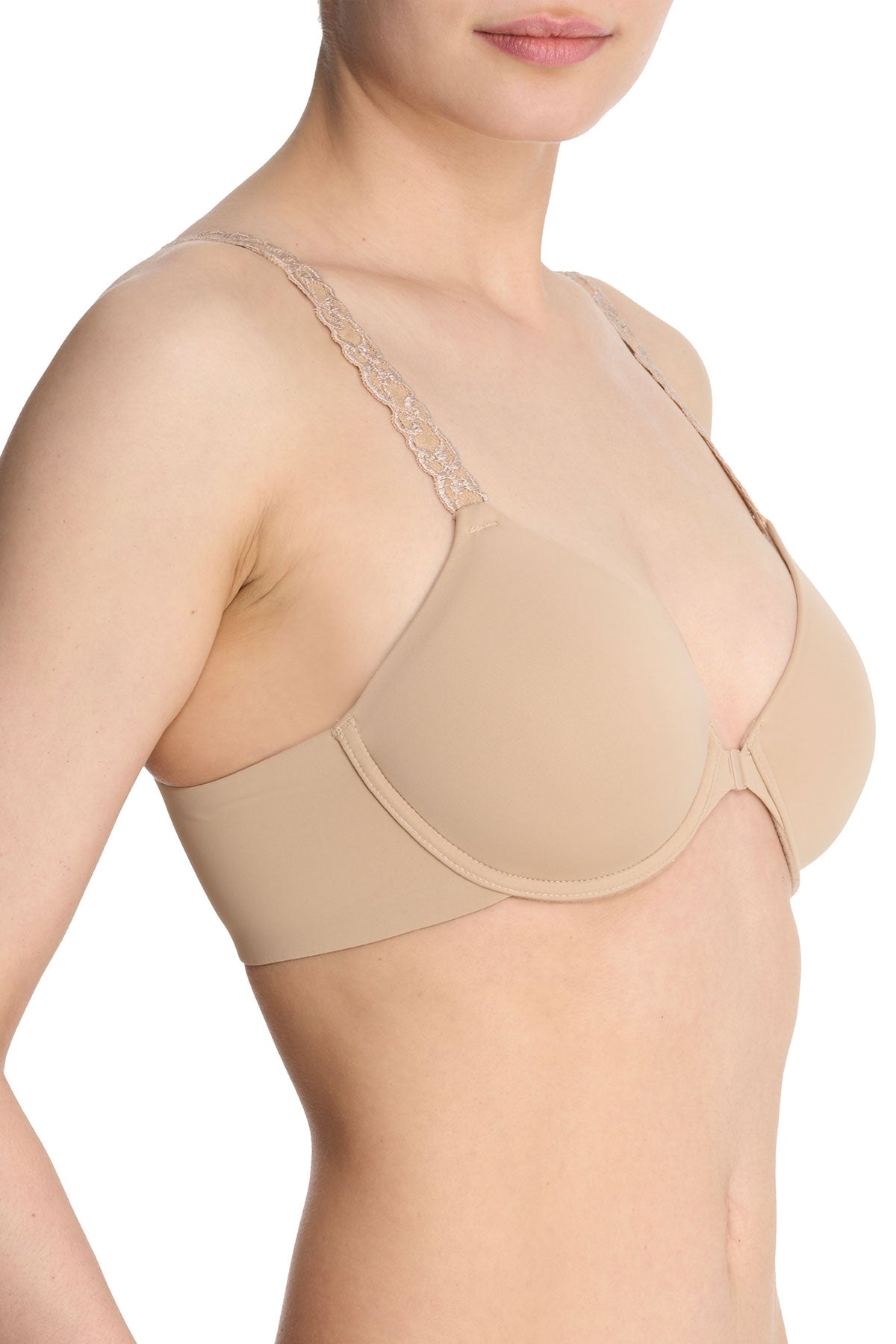NATORI Pure Luxe Convertible Front Close Contour Underwire Bra