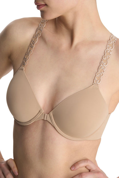 NATORI Pure Luxe Convertible Front Close Contour Underwire Bra