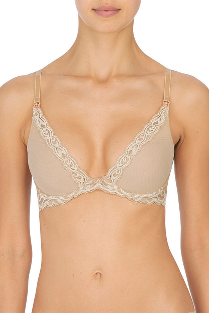 NATORI Buy Feathers Maternity Plunge T-Shirt Bra in Café Online