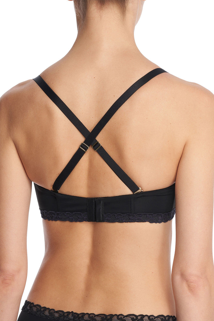 NATORI Buy Pure Luxe Strapless Contour Underwire Bra in Black Combo Online