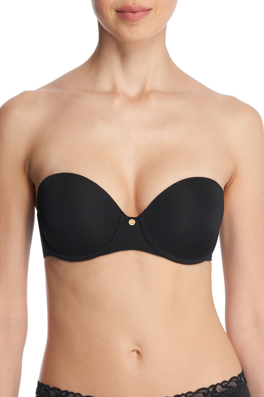 NATORI Buy Pure Luxe Strapless Contour Underwire Bra in Black Combo Online