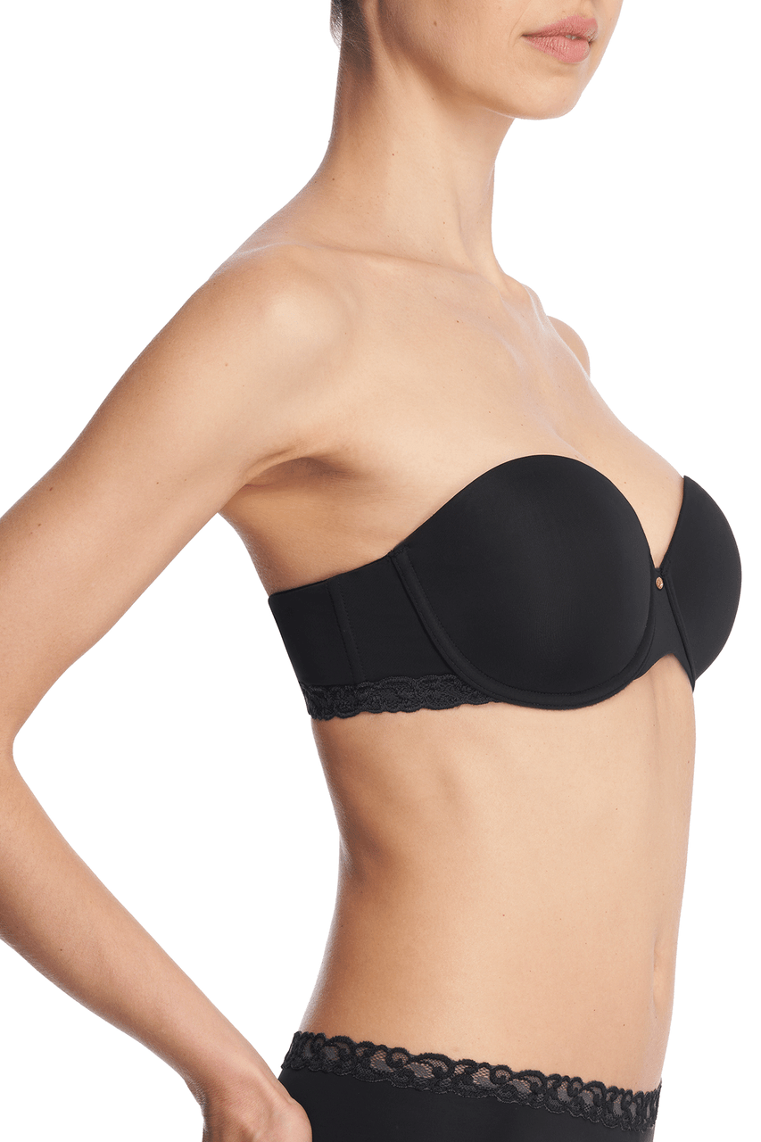 NATORI Buy Pure Luxe Strapless Contour Underwire Bra in Black Combo Online