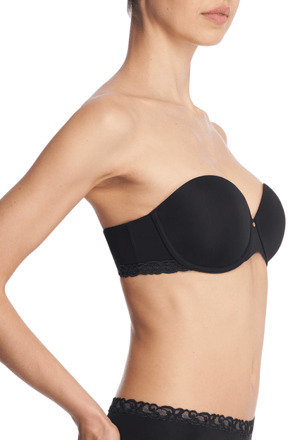 NATORI Buy Pure Luxe Strapless Contour Underwire Bra in Black Combo Online