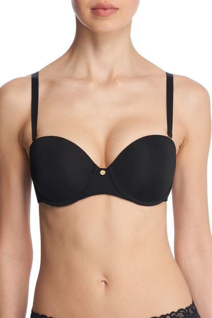 NATORI Buy Pure Luxe Strapless Contour Underwire Bra in Black Combo Online