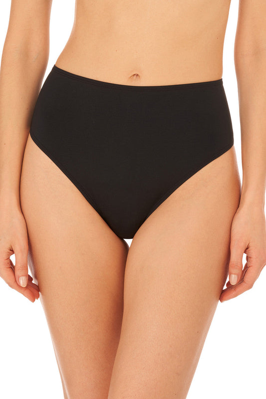 NATORI Buy Liquid High Rise Thong in Black Online