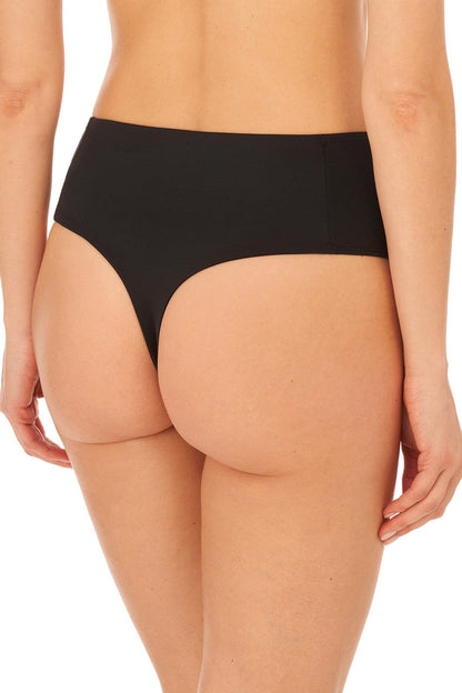 NATORI Buy Liquid High Rise Thong in Black Online