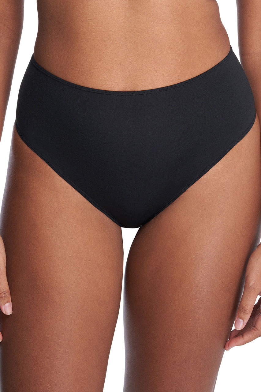 NATORI Buy Liquid High Rise Thong in Black Online