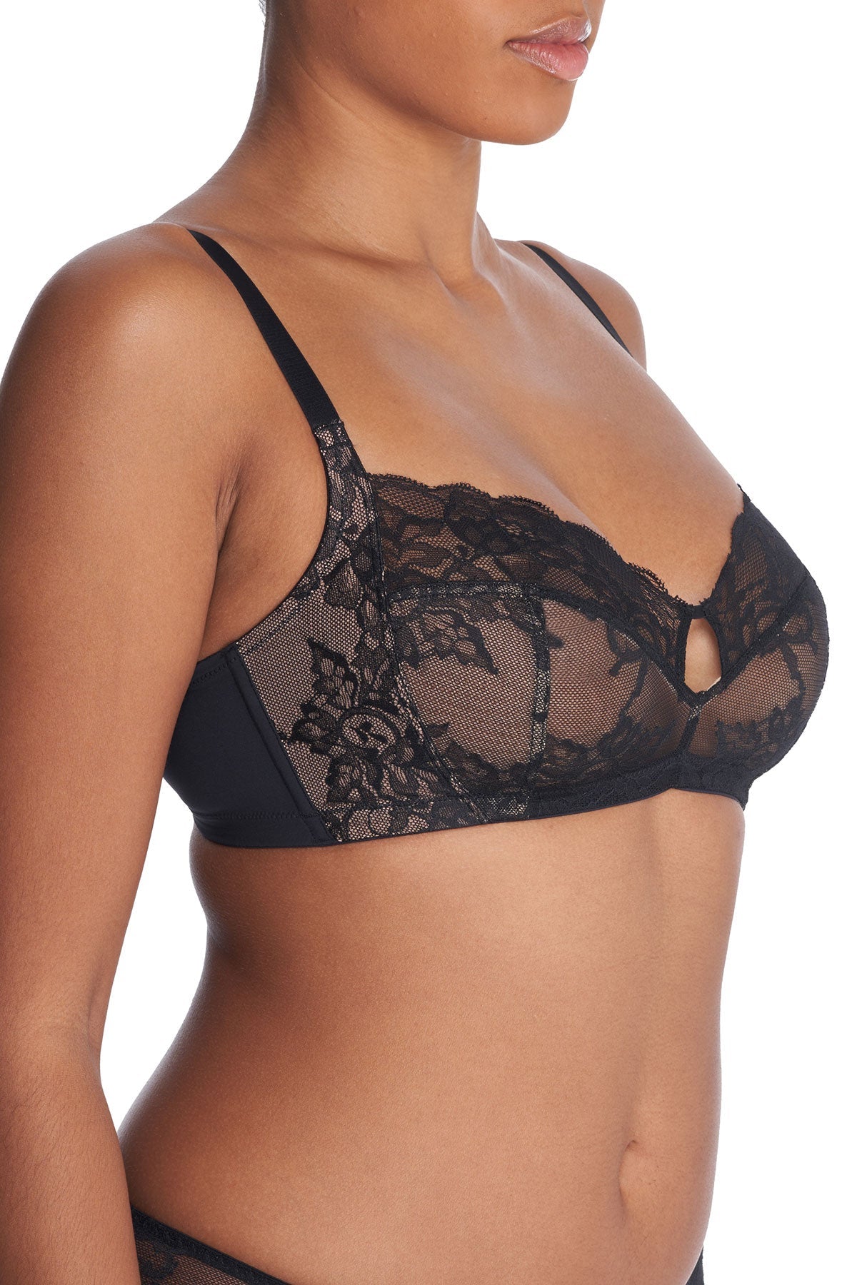 NATORI Buy Statement Full Fit Wireless Bra in Black/Café Online