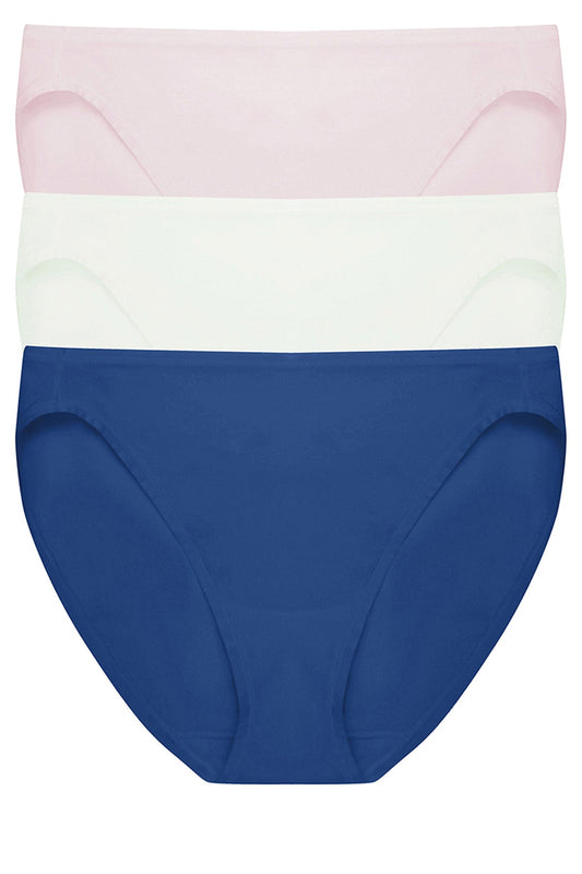 NATORI Bliss Bare Cotton Bikini 3-Pack