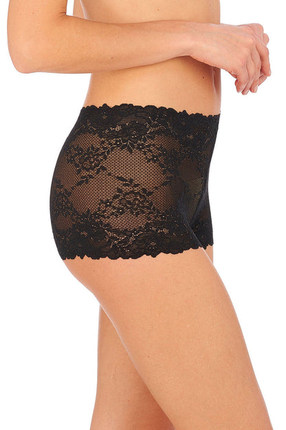 NATORI Buy Heavenly Lace Boyshort in Black Online