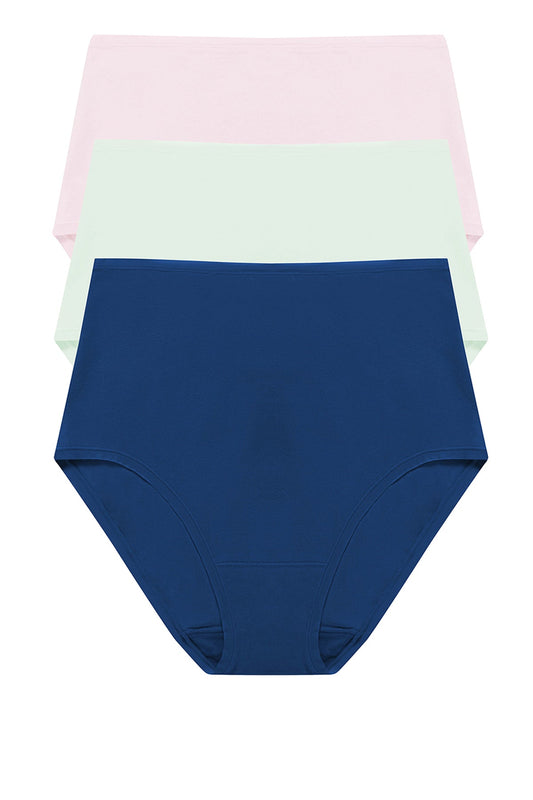 NATORI Bliss Bare Cotton High Waist Brief 3-Pack