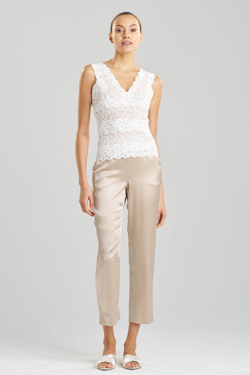 NATORI Buy Rose Parfait Allover Lace Tank in Warm White Online