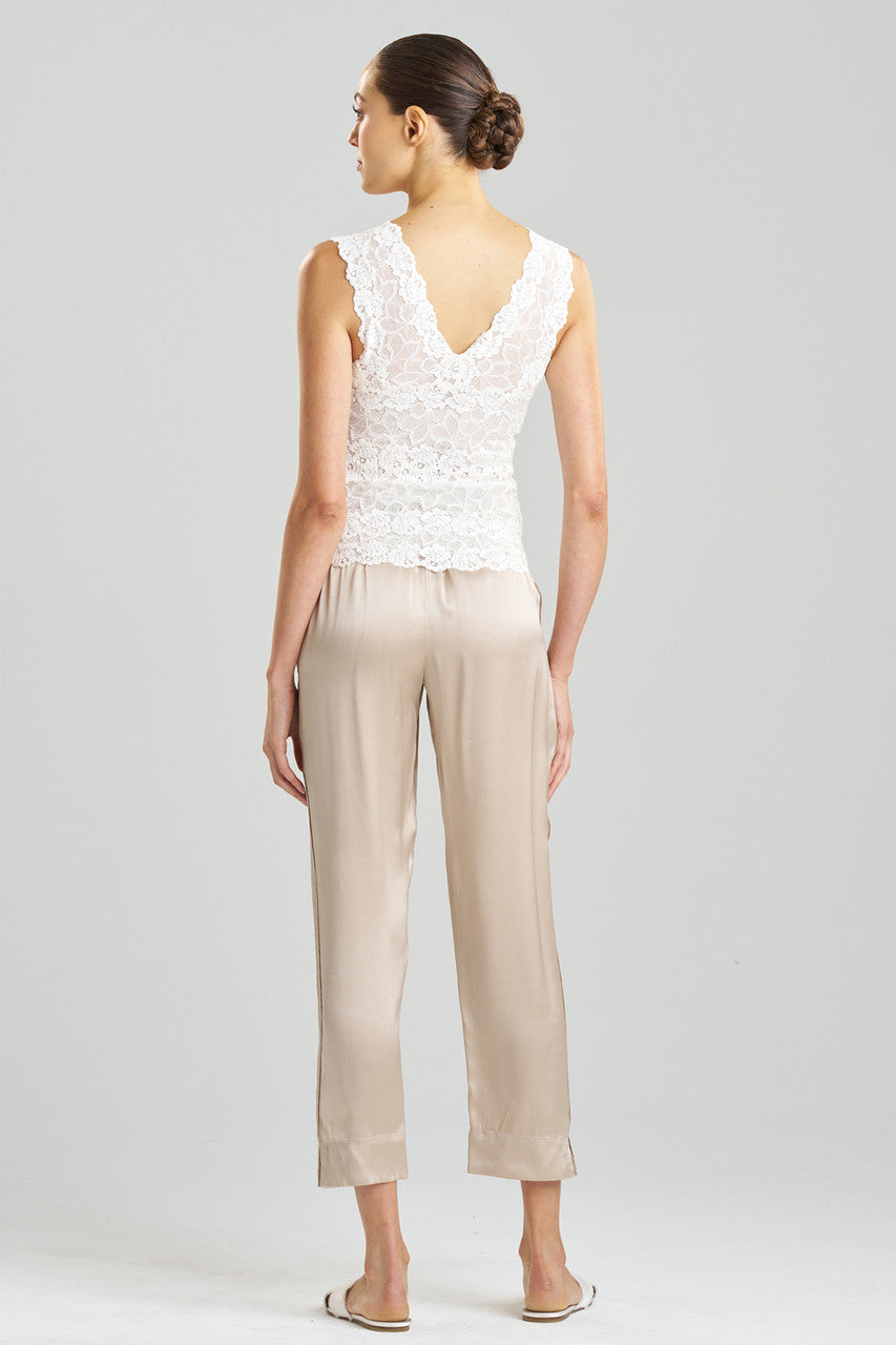 NATORI Buy Rose Parfait Allover Lace Tank in Warm White Online