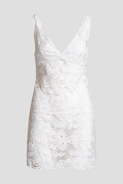 NATORI Buy Imagine Allover Lace Chemise in Warm White Online