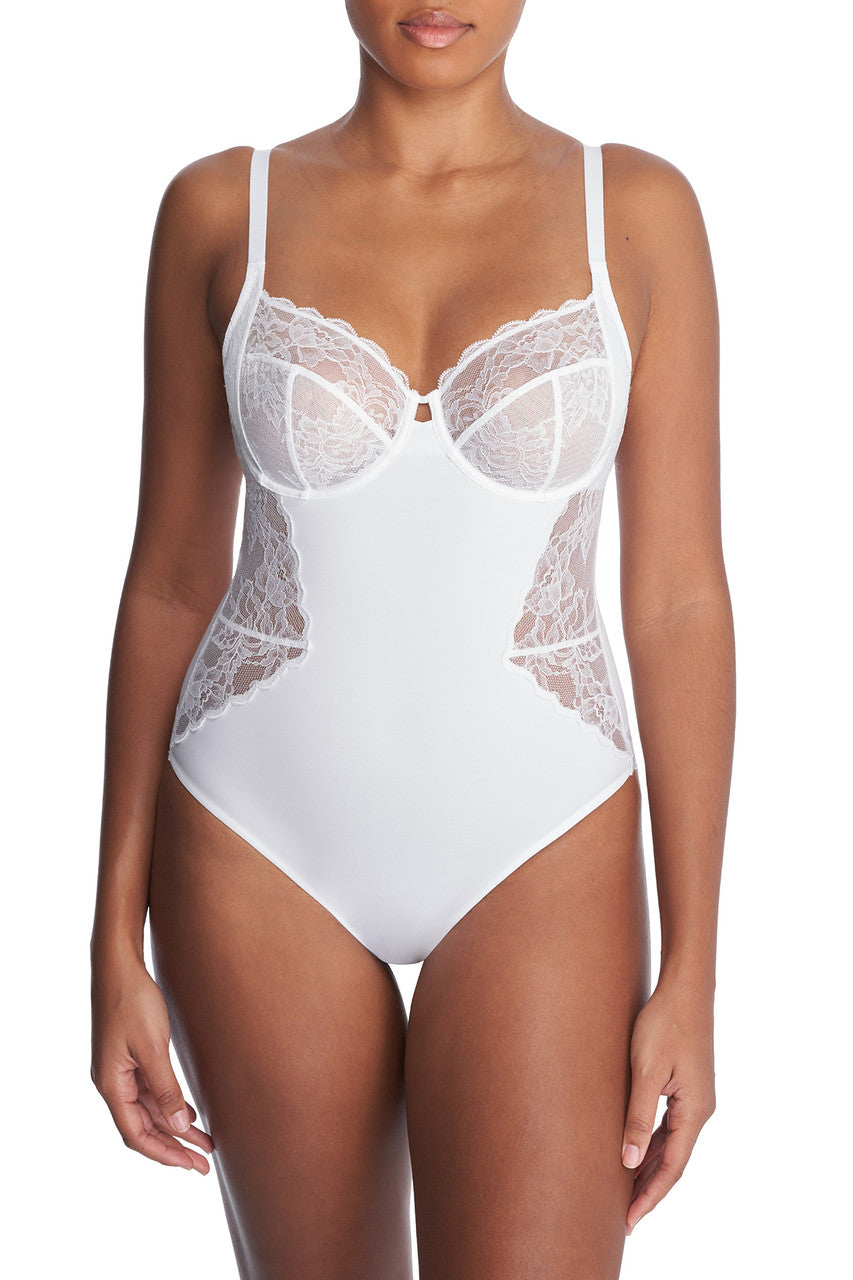 NATORI Buy Statement Full Fit Underwire Bodysuit in White Online