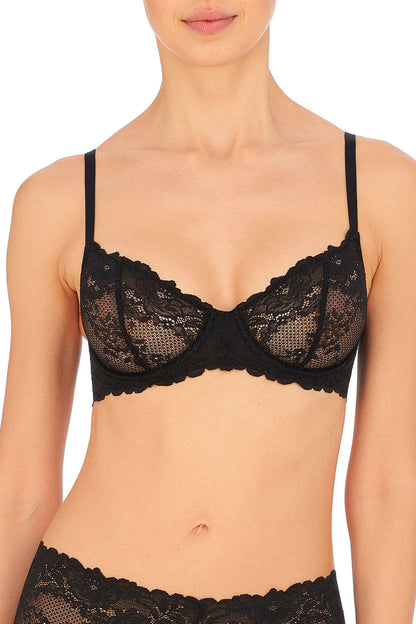 NATORI Buy Heavenly Convertible Balconette Underwire Bra in Black Online
