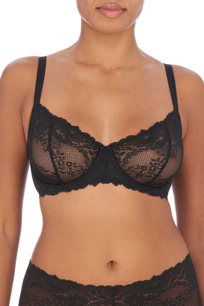 NATORI Buy Heavenly Convertible Balconette Underwire Bra in Black Online