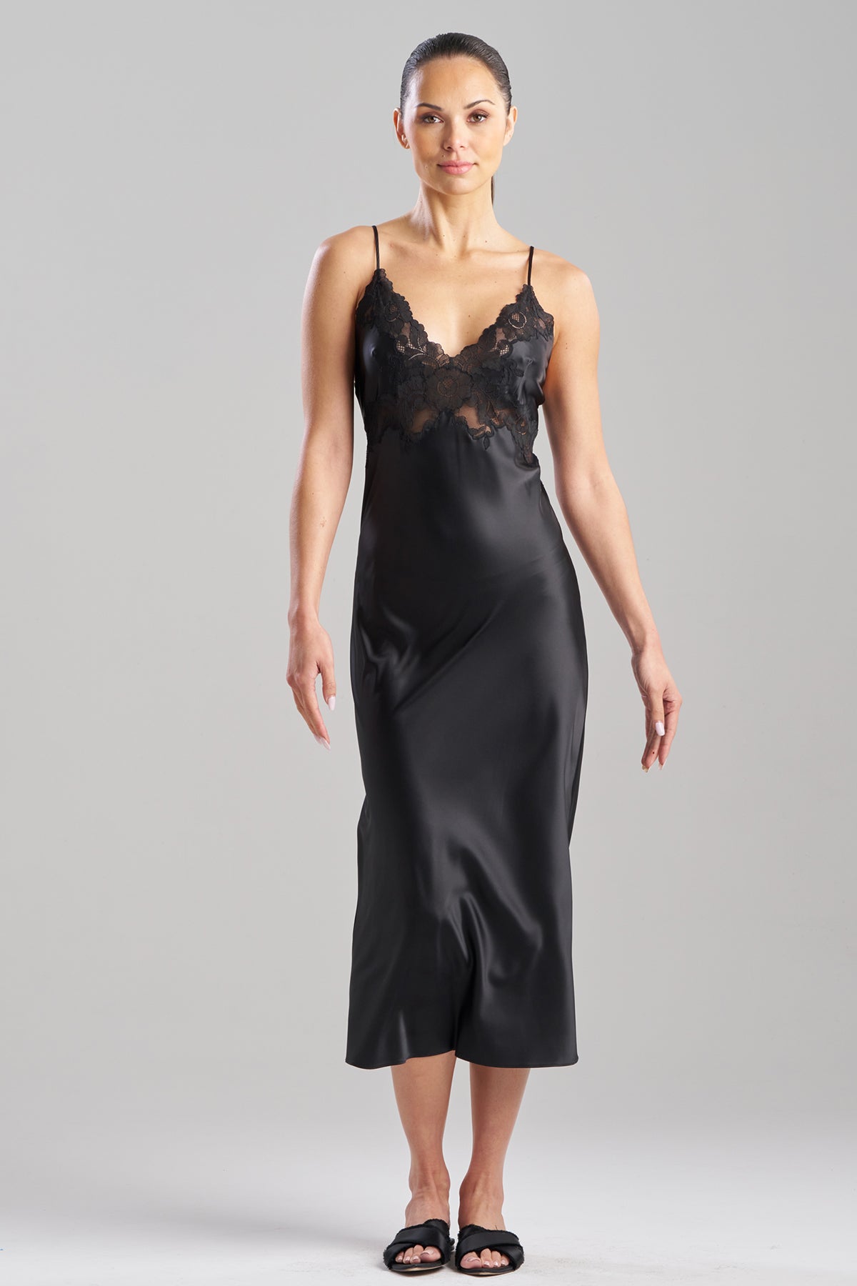 NATORI Buy Peony Glamour Gown in Black Online