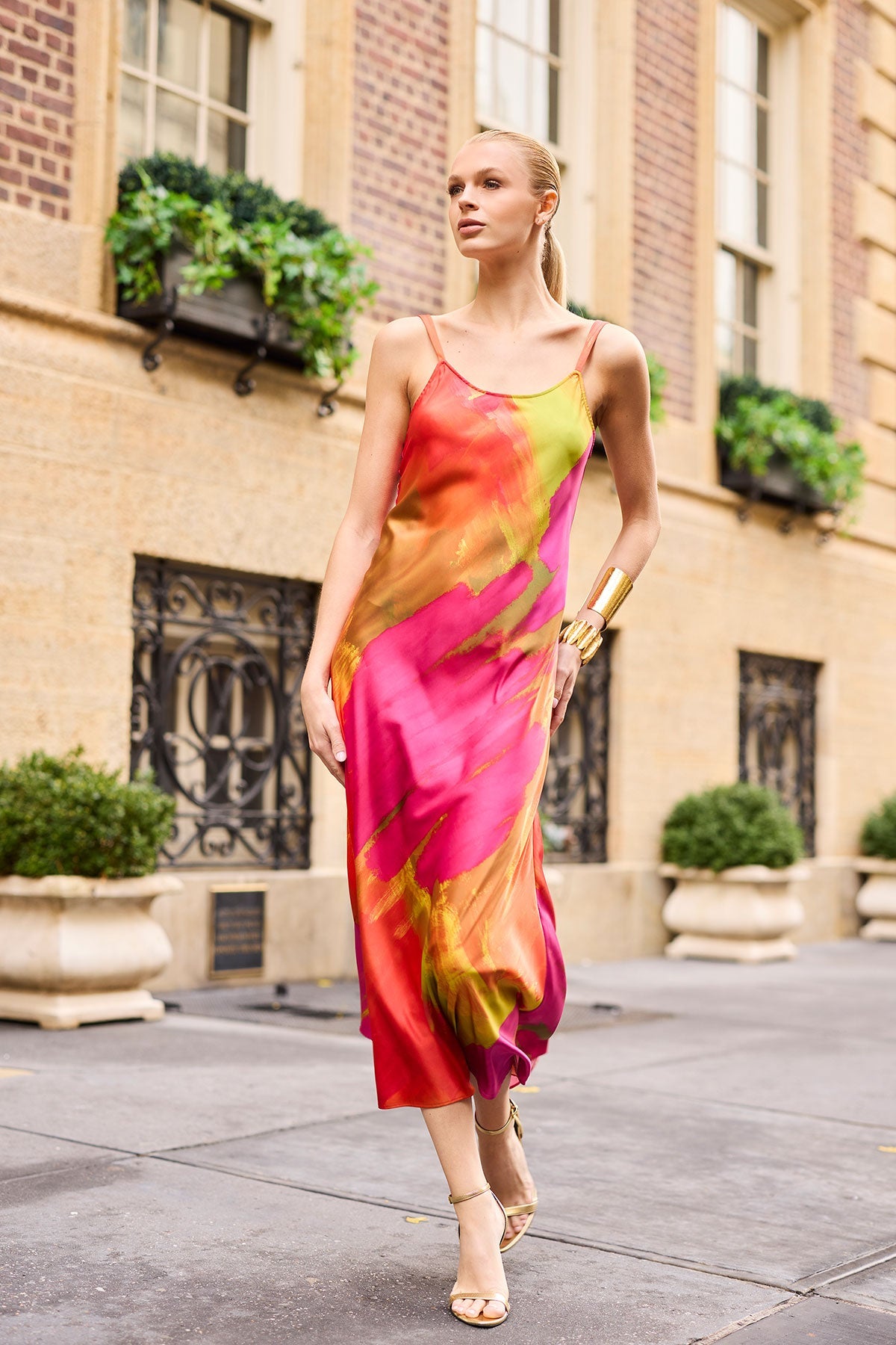 NATORI Soleil Slip Dress