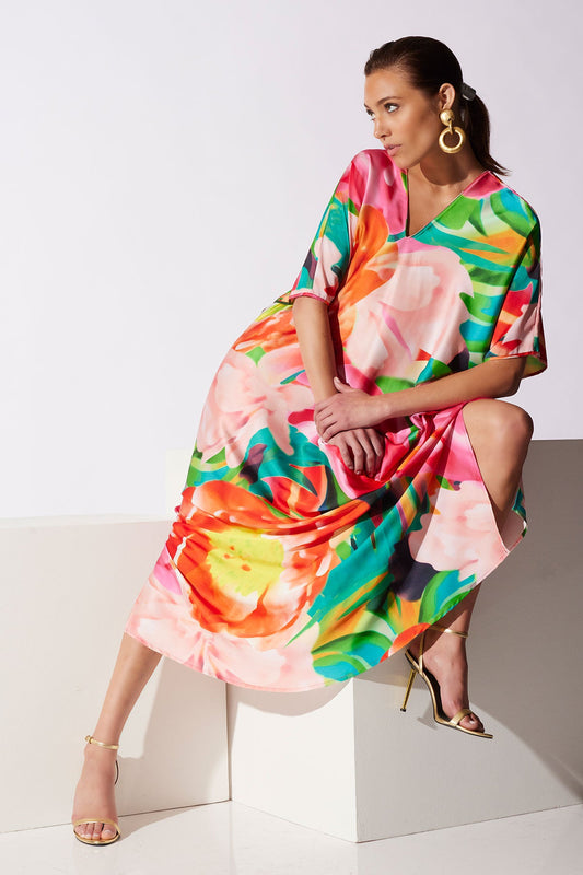 NATORI Garbo V-Neck Caftan