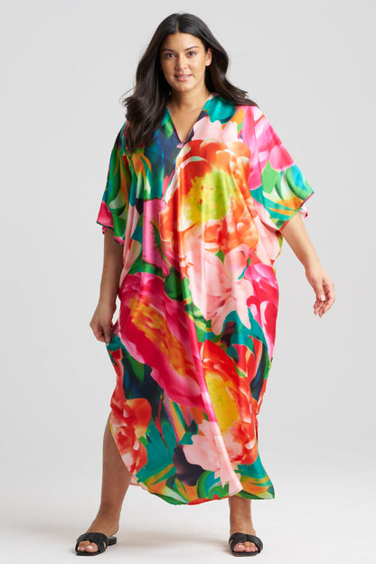 NATORI Garbo V-Neck Caftan