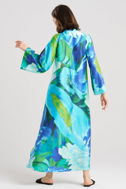 NATORI Garbo Zip Caftan
