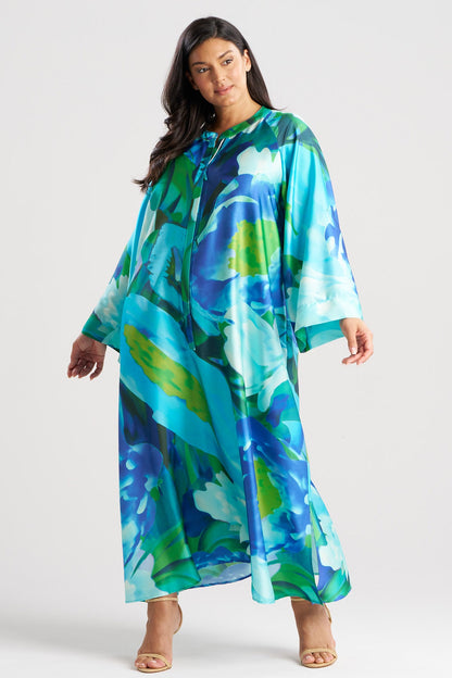 NATORI Garbo Zip Caftan